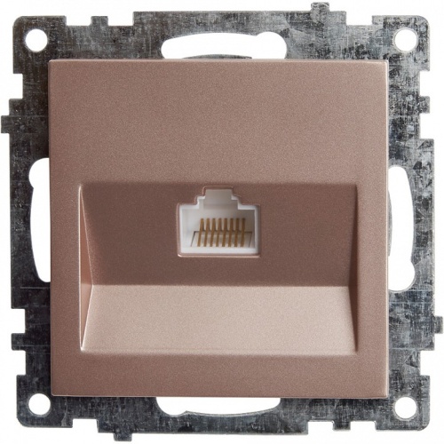 Розетка Ethernet RJ-45 без рамки Stekker Катрин 39599 в Нижнем Новгороде