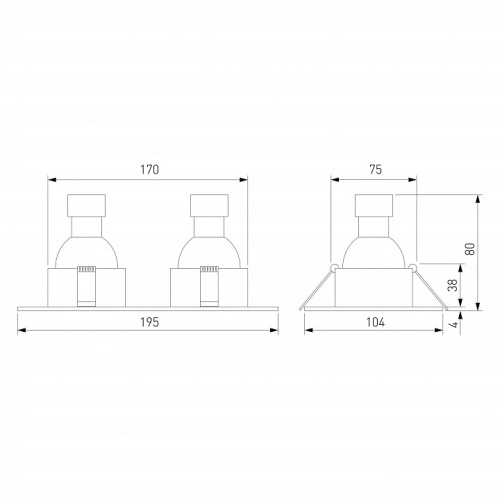 Встраиваемый светильник Elektrostandard Andi 15700/02 в Нижнем Новгороде фото 4