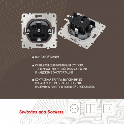 Розетка с заземлением и со шторкой, без рамки Arte Milano am-202 202.40-1.silver в Нижнем Новгороде фото 2