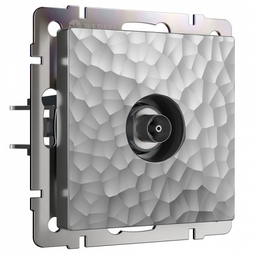 ТВ-розетка оконечная без рамки Werkel Hammer серебряный W1283006 в Нижнем Новгороде