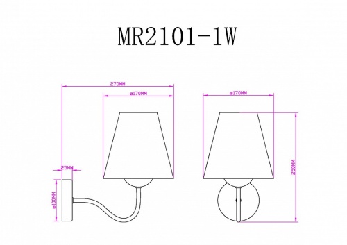Бра MyFar Charlotte MR2101-1W в Нижнем Новгороде фото 7