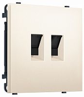 Розетка двойная Ethernet RJ-45 и со шторками, без рамки Ambrella Volt MS MS252110 в Нижнем Новгороде