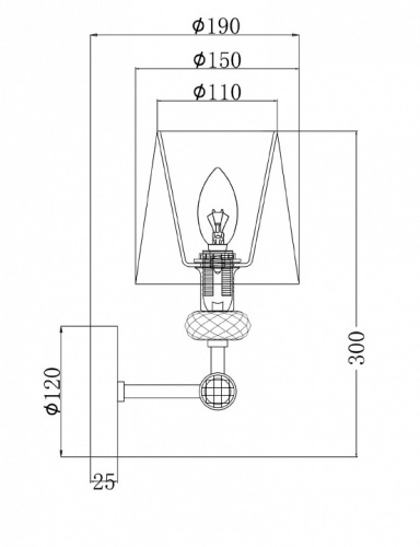 Бра Maytoni Riverside MOD018WL-01CH в Нижнем Новгороде фото 3