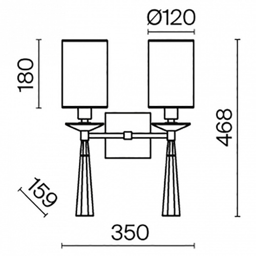 Бра Maytoni Bianco MOD224WL-02BS в Омске фото 4