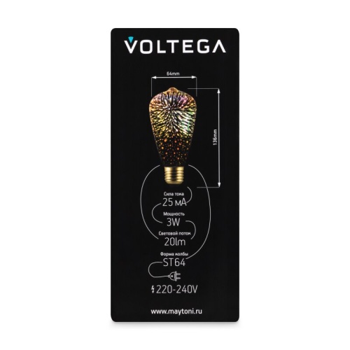Лампа светодиодная Voltega 271 E27 3Вт 2700K 8526 в Нижнем Новгороде фото 5