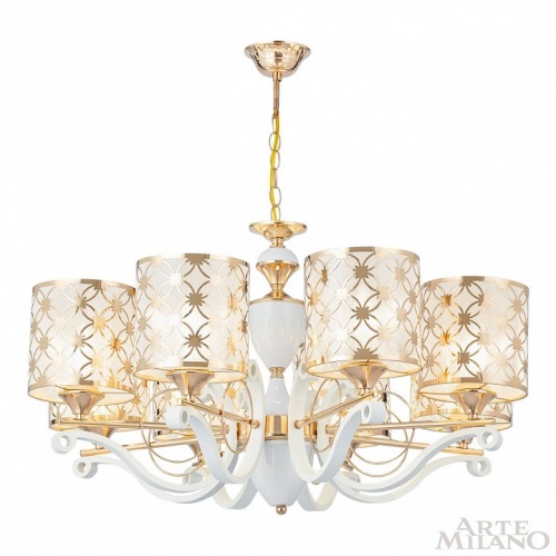 Подвесная люстра Arte Milano Florentia-3097 303097/8 Wh/Gd в Нижнем Новгороде фото 8