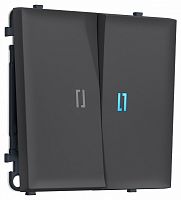 Выключатель самовозвратный двухклавишный с подсветкой, без рамки Ambrella Volt MS MS904060 в Нижнем Новгороде