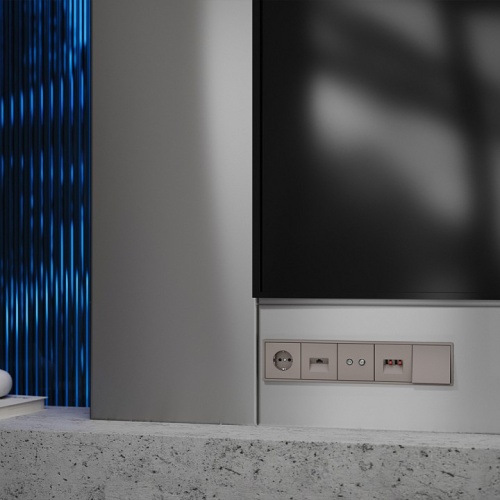 Розетка для вывод кабеля Voltum S70 VLS080214 в Нижнем Новгороде фото 3