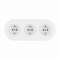 Розетка с заземлением и со шторкой Arte Milano SET08-3 SET08-3-40-1x3 white в Нижнем Новгороде