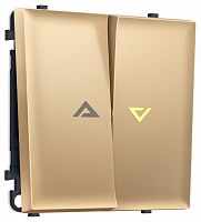 Выключатель самовозвратный двухклавишный с подсветкой, без рамки Ambrella Volt MS MS884450 в Нижнем Новгороде