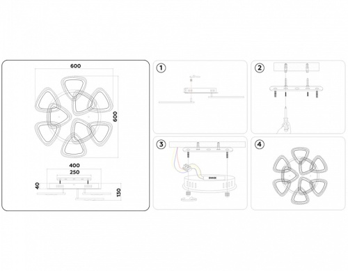 Потолочная люстра Ambrella Light FA FA2923 в Нижнем Новгороде фото 4