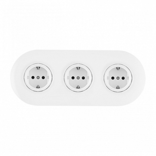 Розетка с заземлением и со шторкой Arte Milano SET08-3 SET08-3-40-1x3 white в Нижнем Новгороде