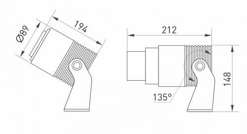 Настенно-потолочный прожектор Arlight Ray 031319 в Нижнем Новгороде фото 7