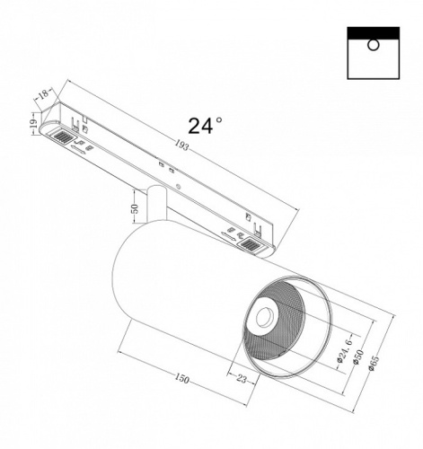 Светильник на штанге Maytoni Focus LED TR032-2-20W4K-S-B в Волгограде фото 6