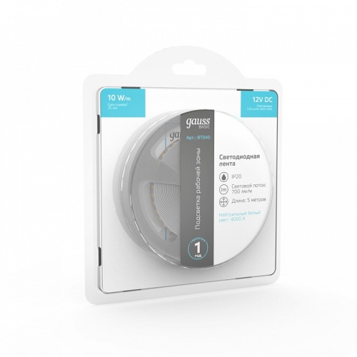 Лента светодиодная Gauss Basic BT040 в Нижнем Новгороде фото 5