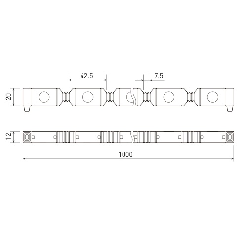 Гибкий прожектор AR-FLB-FLEX-1000-18W-220V Warm 30deg (Arlight, Закрытый) в Владимире фото 2