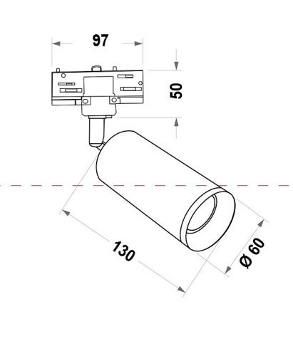 Светильник на штанге Maytoni Focus TR028-3-GU10-W в Ермолино фото 2