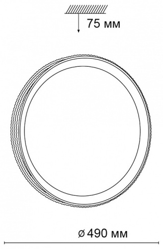 Накладной светильник Sonex Shiny 3054/EL в Нижнем Новгороде фото 3