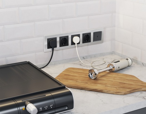 Выключатель самовозвратный одноклавишный с подсветкой, без рамки Ambrella Volt MA MA902050 в Нижнем Новгороде фото 3