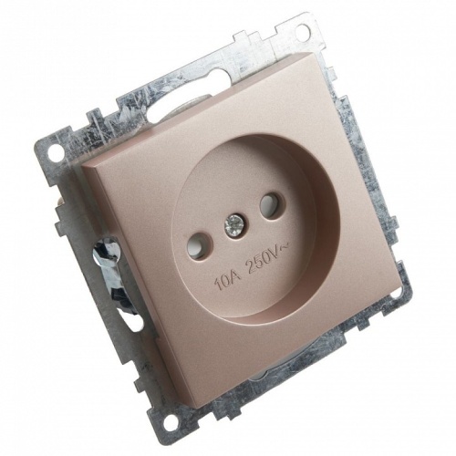 Розетка без заземления и со шторкой, без рамки Stekker Катрин 39595 в Нижнем Новгороде фото 6