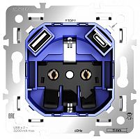 Механизм розетки с заземлением и со шторками и 2хUSB type A и C Voltum S70 VLS0405M в Нижнем Новгороде