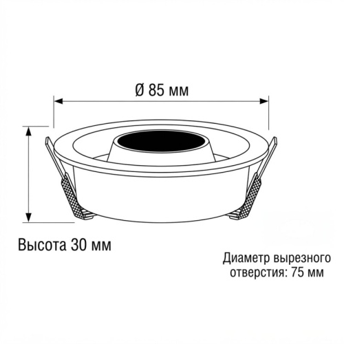 Встраиваемый светильник Wertmark WTC.O20 WTC.O20.060 в Нижнем Новгороде фото 3