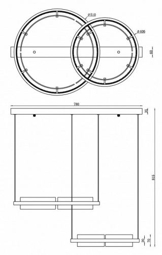 Подвесной светильник iLedex Meridian C4716-78 GD в Нижнем Новгороде фото 2