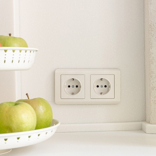 Розетка с заземлением, без рамки Werkel перламутровый рифленый W1171013 в Нижнем Новгороде фото 5