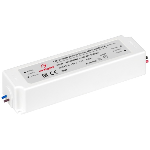 Блок питания ARPV-LV24100-A (24V, 4.2A, 100W) (Arlight, IP67 Пластик, 3 года) в Магадане