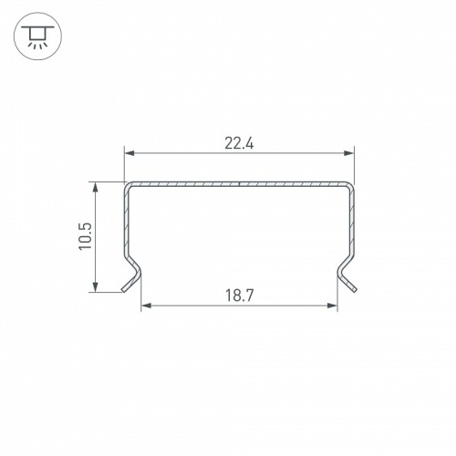 Профиль накладной гибкий Arlight FLEX 062625 в Нижнем Новгороде фото 2