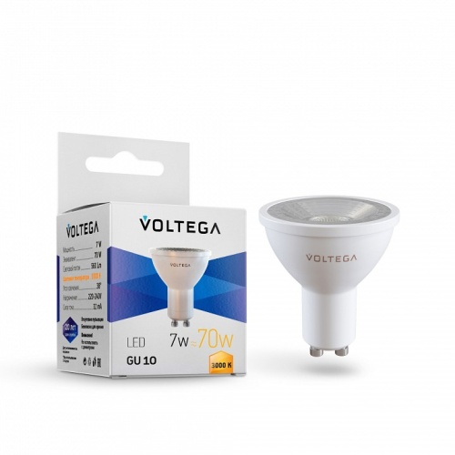 Лампа светодиодная Voltega Simple GU10 7Вт 3000K 7253 в Нижнем Новгороде фото 2