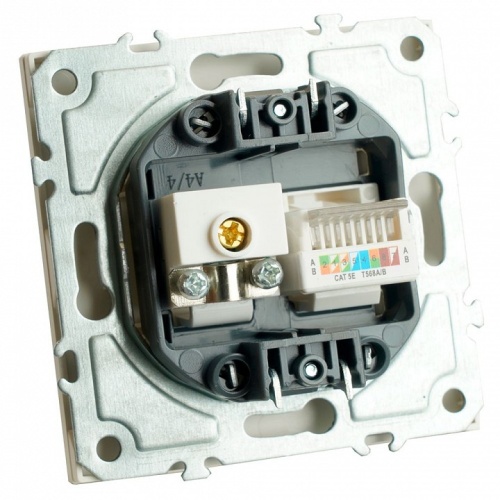 ТВ-розетка и розетка Ethernet RJ-45 без рамки Stekker Эмили 49872 в Нижнем Новгороде фото 7