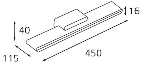 Подсветка для зеркала Italline IT01-1088 IT01-1088/45 white в Геленджике фото 2