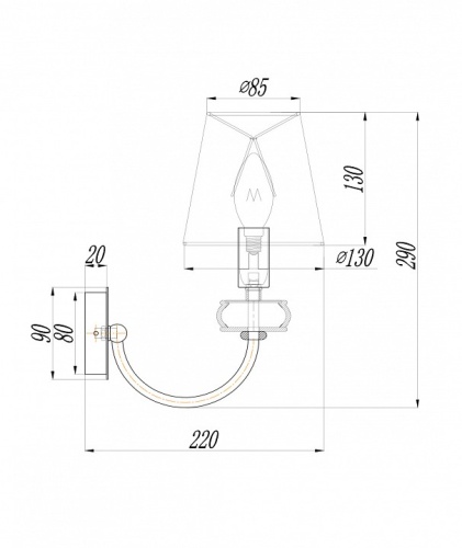 Бра Maytoni Roma ARM006WL-01G в Карачеве фото 2