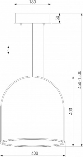 Подвесной светильник Eurosvet Over 90322/1 белый в Слободском фото 2