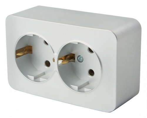 Розетка двойная с заземлением Stekker София 49328 в Нижнем Новгороде