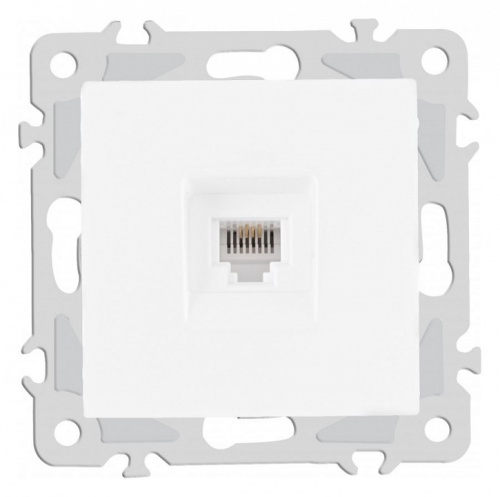 Розетка телефонная RJ-11 без рамки Arte Milano am-206 206.51-1.white в Нижнем Новгороде