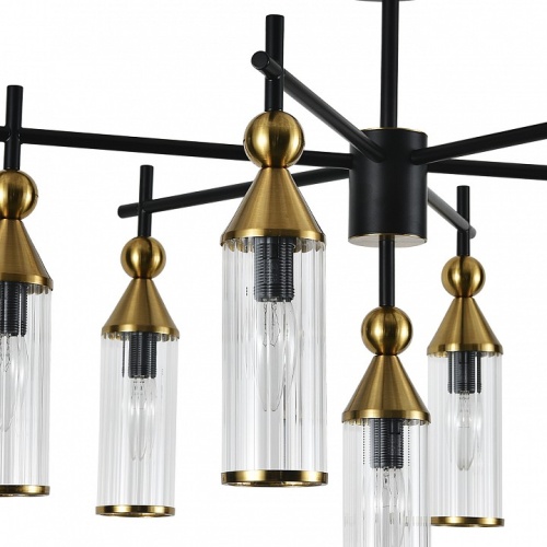 Люстра на штанге Indigo Torazzo 13037/7R Black в Нижнем Новгороде фото 2