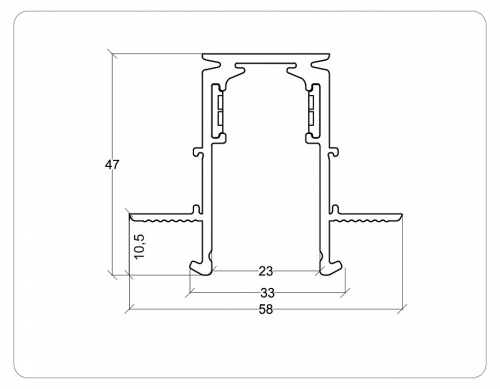 Трек встраиваемый Ambrella Light TRACK SYSTEM GL3338-9.5 в Нижнем Новгороде фото 2