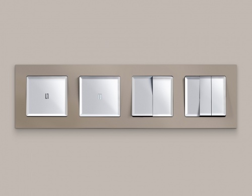 Выключатель проходной одноклавишный с подсветкой Ambrella Volt ALFA MA402035 в Нижнем Новгороде фото 4