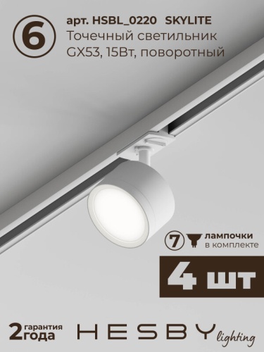 Комплект трековый Hesby Lighting Skylite №1 HSBL_kompl_S014_VL2W4K в Нижнем Новгороде фото 3