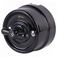 Выключатель одноклавишный Werkel Ретро (черный) W5612008 в Нижнем Новгороде