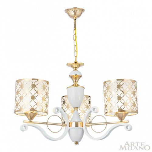 Подвесная люстра Arte Milano Florentia-3097 303097/3 Wh/Gd в Нижнем Новгороде фото 4