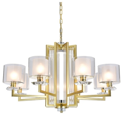 Подвесная люстра Newport ALEXANDRA 4408+1/C mat.gold в Нижнем Новгороде