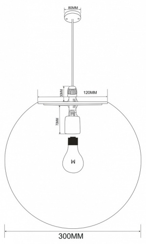 Подвесной светильник Maytoni Erda O594PL-01W в Арзамасе фото 2