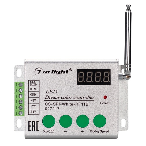 Контроллер CS-SPI-White-RF11B (5-24V, ПДУ 11кн) (Arlight, IP20 Металл, 1 год) в Светлом фото 2