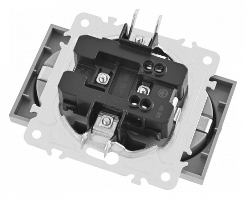 Розетка двойная с заземлением, без рамки Arte Milano am-203 203.40-2.black в Нижнем Новгороде фото 4