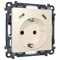 Розетка с заземлением и 2хUSB type C, без рамки Ambrella Volt ALFA MA330510 в Нижнем Новгороде