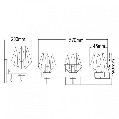 Бра MW-Light Джестер 4 104022203 в Куйбышеве фото 2