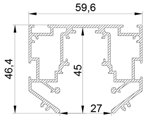 Трек встраиваемый Lightstar Uno 509427L в Нижнем Новгороде фото 2